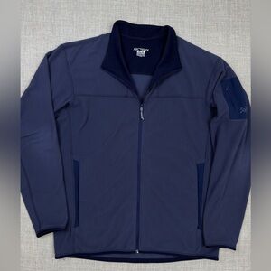 Arc’teryx Men’s Lightweight Polartec Fleece Jacket Full Zip Blue XL
